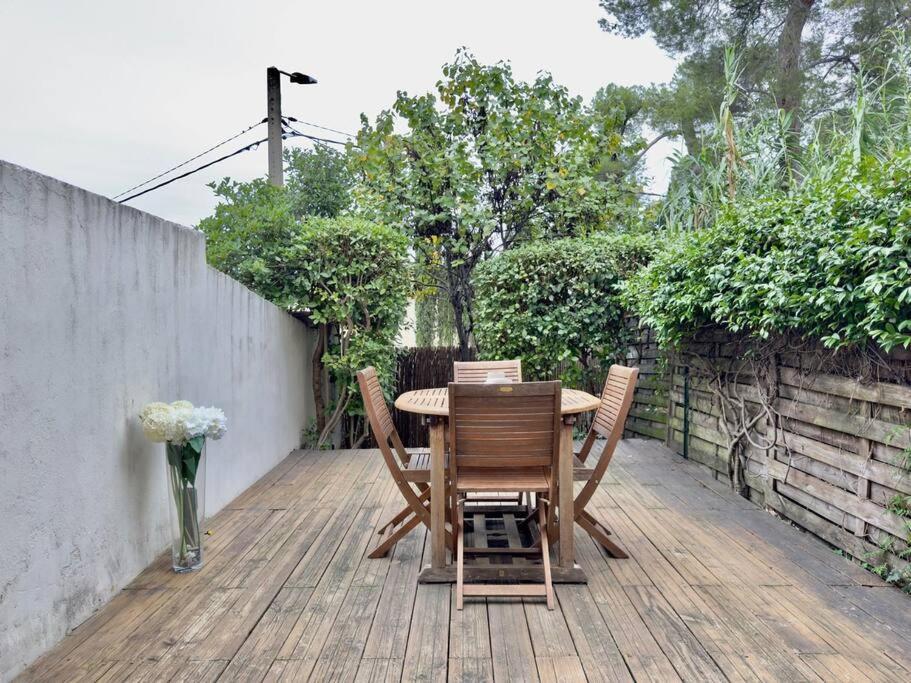 Maison Au Calme 2 Chambres Terrasse Clim Parking Gratuit Montpellier Bagian luar foto